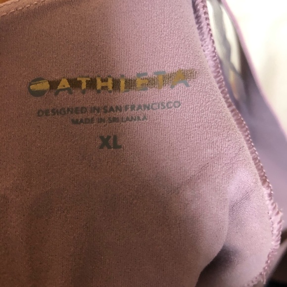 Athleta Pirouette Leotard Flora Mauve NWT XL - Picture 4 of 9